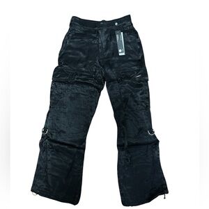 Young LA satin feel Cargo Pants Size: Small NWT
